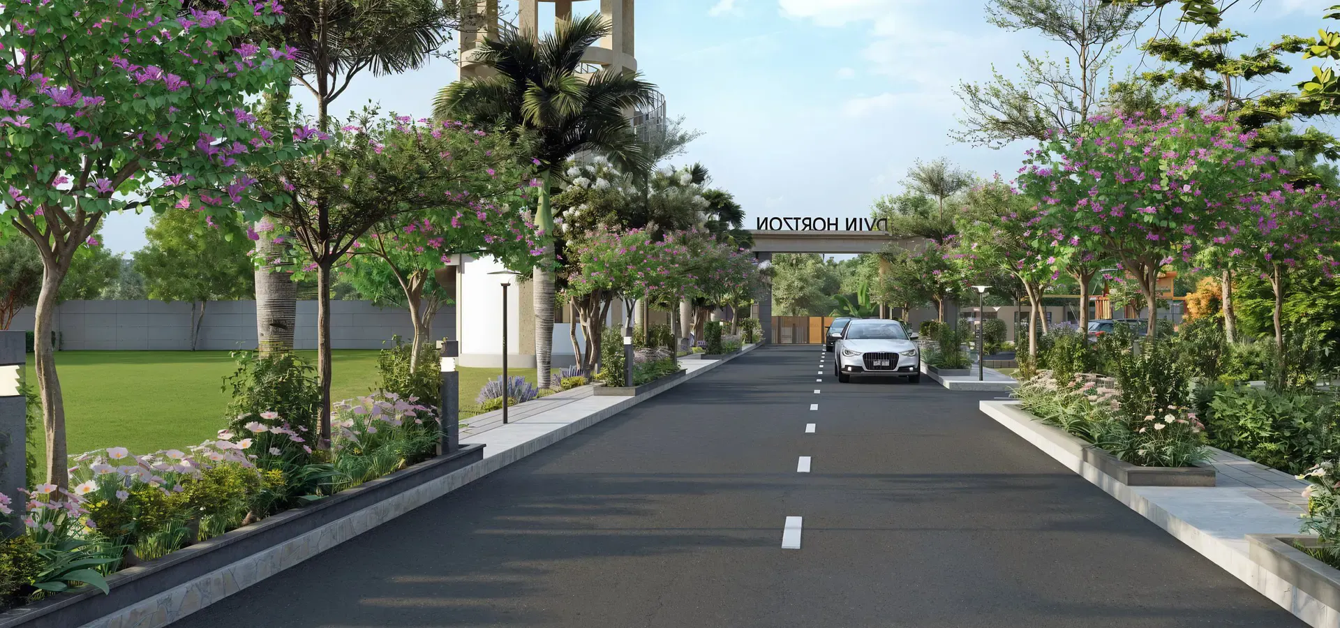 Landscaped park